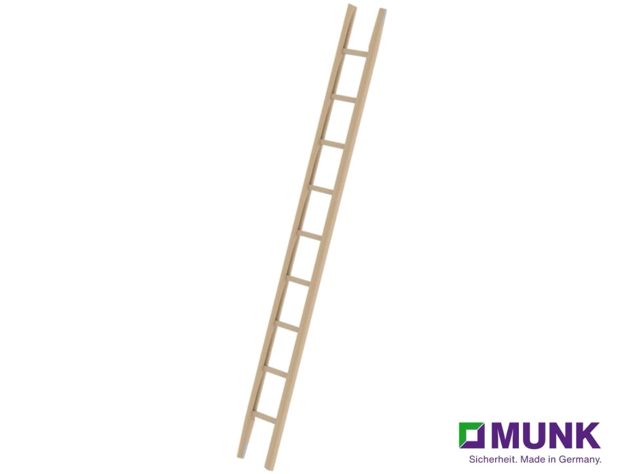 Деревянная складная лестница MUNK DIN EN 1147 9 ступеней 110007