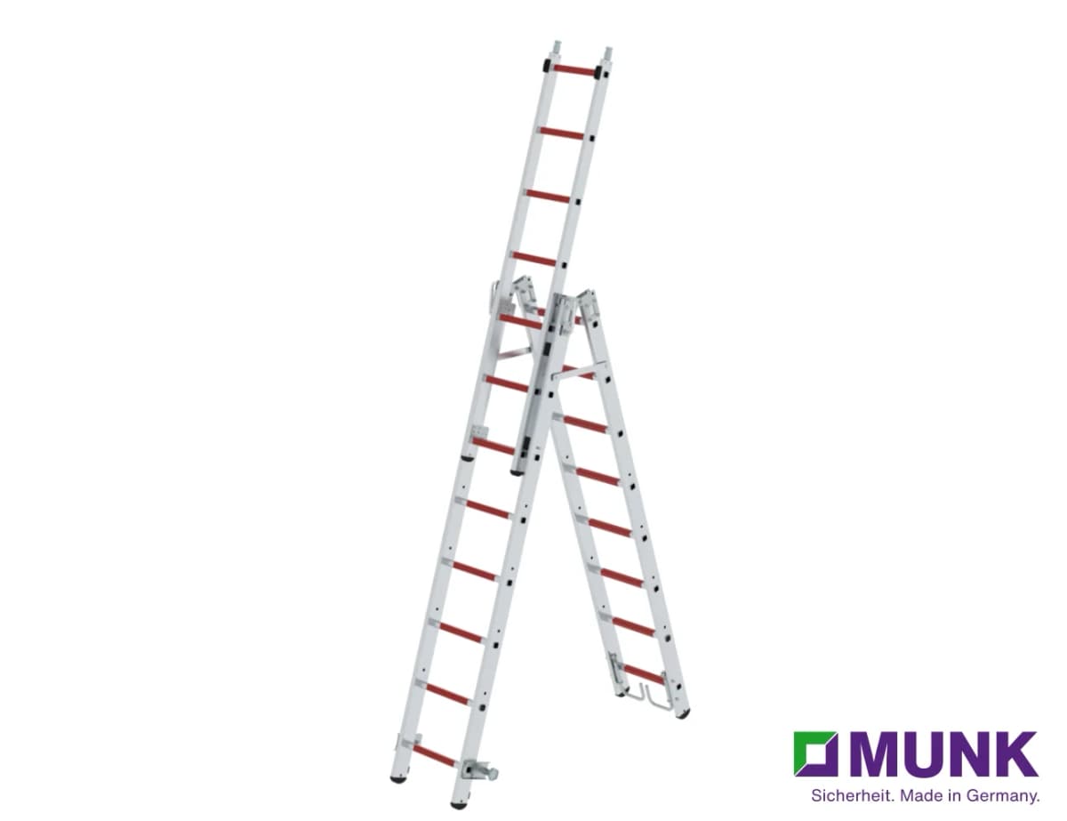 Многофункциональная лестница MUNK DIN EN 1147 ступени 2x8+1x7 115093