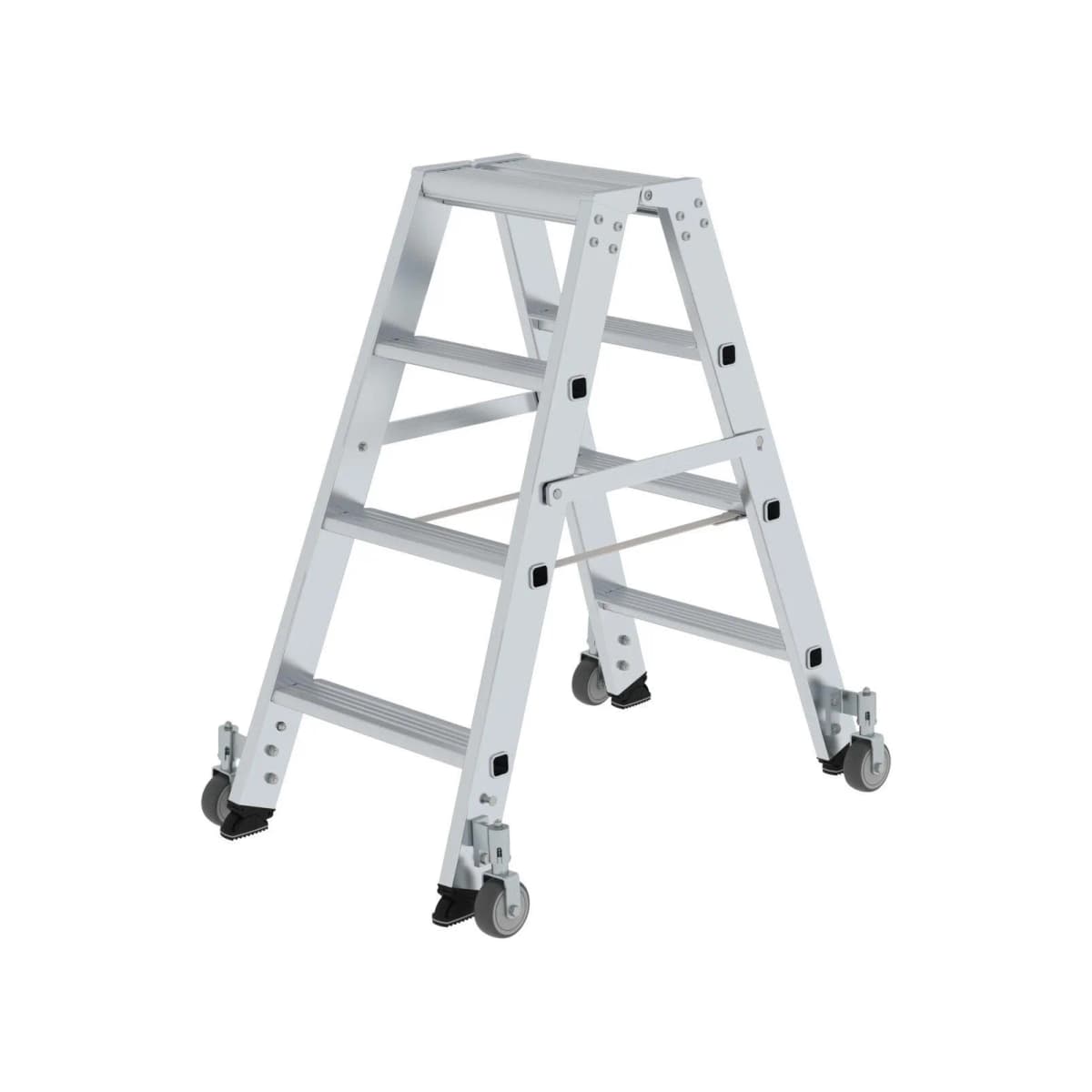 Двухсторонняя стремянка 2 x 4 с роликами Munk 041208