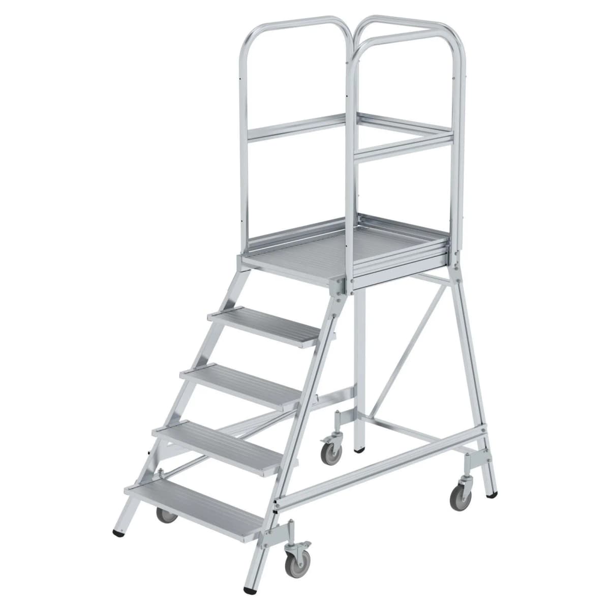 Передвижная подмость с односторонним подъемом 5 ступени из алюминия Munk 050105