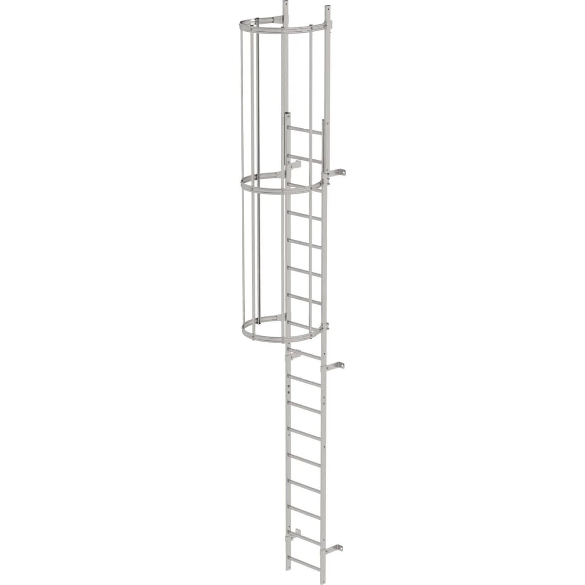 Однопролетная вертикальная лестница из нерж. стали 5.96 м Munk 530100
