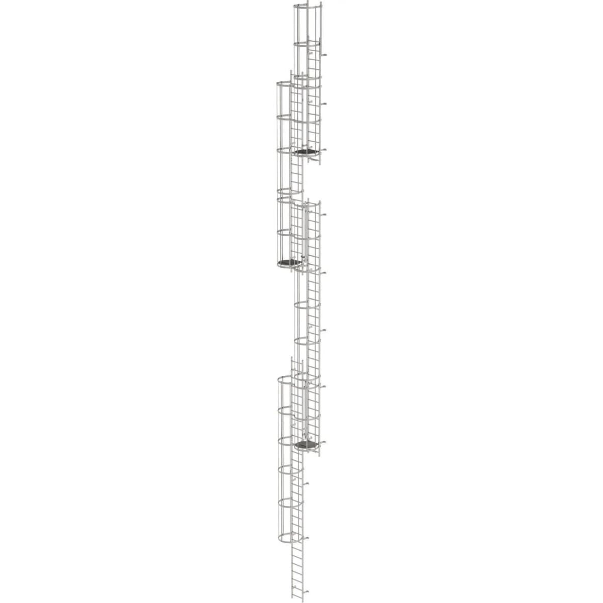 Многопролетная вертикальная лестница из нерж. стали 19.96 м Munk 530271