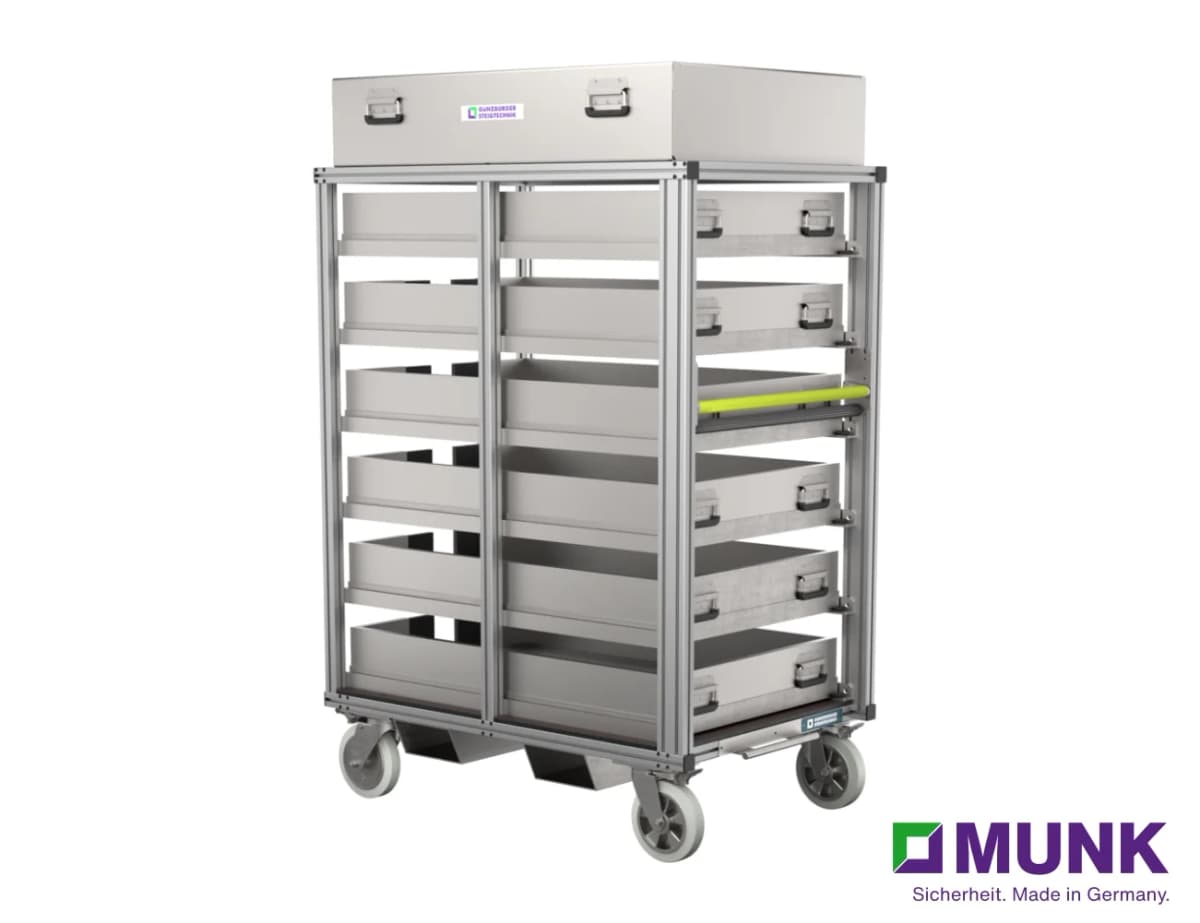 Тележка с кассетами для пожарных шлангов MUNK 7256430