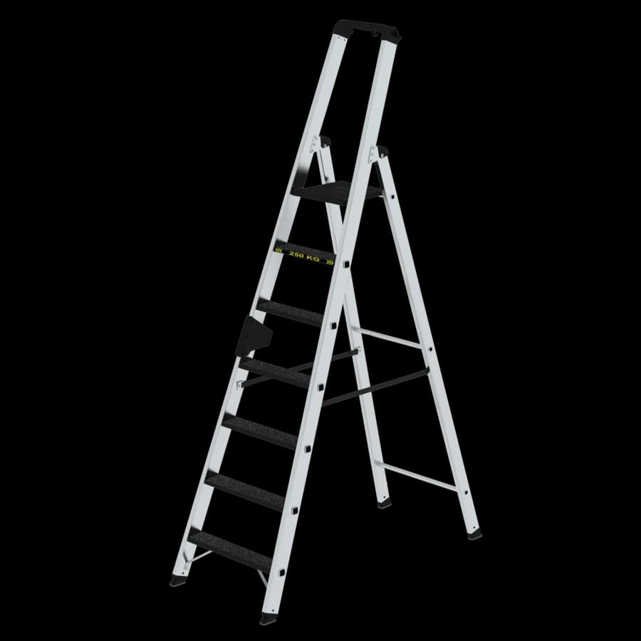 Стремянка MUNK 7 ступеней с покрытием Clip-Step R13 с рукояткой Ergo-pad нагрузка до 250 кг 042707