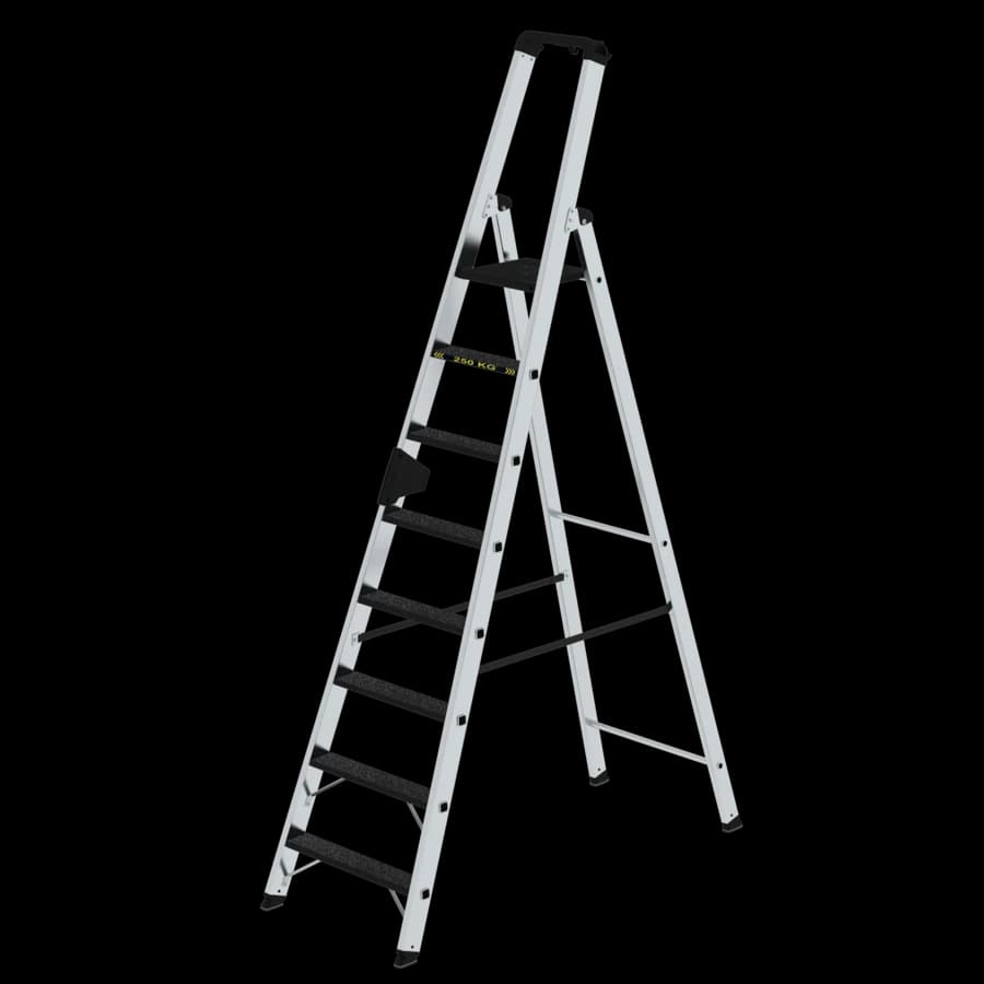 Стремянка MUNK 8 ступеней с покрытием Clip-Step R13 с рукояткой Ergo-pad нагрузка до 250 кг 042708