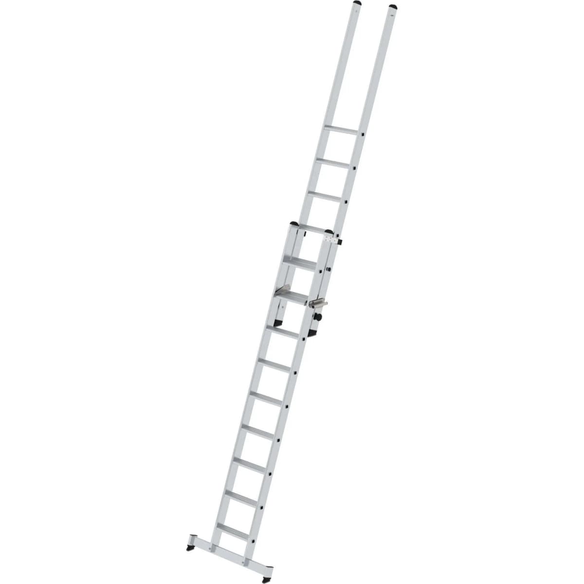 Двухсекционная алюминиевая лестница 1 x 9 1 x 6 Munk со стабилизатором nivello® 040642